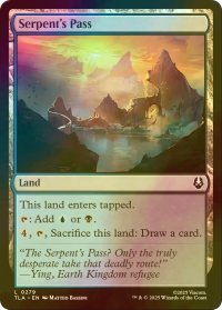 [FOIL] 大蛇の峠/Serpent's Pass 【英語版】 [TLA-土地C]