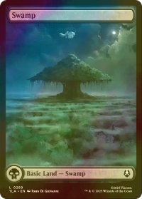 [FOIL] 沼/Swamp No.289 (全面アート版) 【英語版】 [TLA-土地C]