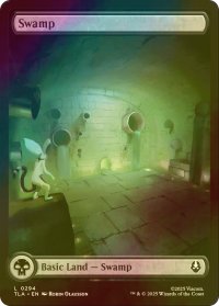 [FOIL] 沼/Swamp No.294 (全面アート版) 【英語版】 [TLA-土地C]