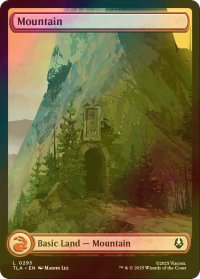 [FOIL] 山/Mountain No.295 (全面アート版) 【英語版】 [TLA-土地C]