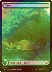 [FOIL] 森/Forest No.296 (全面アート版) 【英語版】 [TLA-土地C]