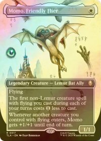 [FOIL] 空飛ぶ友だち、モモ/Momo, Friendly Flier (全面アート版) 【英語版】 [TLA-白R]