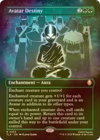 [FOIL] アバターの宿命/Avatar Destiny (全面アート版) 【英語版】 [TLA-緑R]