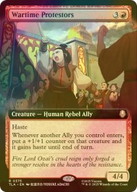 [FOIL] 戦時の抗議者/Wartime Protestors (拡張アート版) 【英語版】 [TLA-赤R]