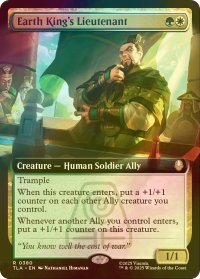 [FOIL] 土の将軍の副官/Earth King's Lieutenant (拡張アート版) 【英語版】 [TLA-金R]