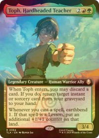[FOIL] 頑固な教師、トフ/Toph, Hardheaded Teacher (拡張アート版) 【英語版】 [TLA-金R]