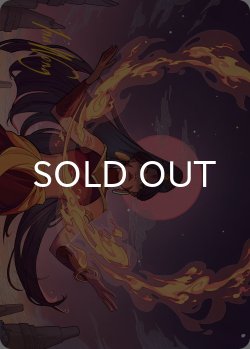 画像1: 火の技の学び手/Firebending Student No.044 (箔押し版) 【英語版】 [TLA-アート]