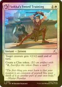 [FOIL] サカの剣の修行/Sokka's Sword Training 【英語版】 [TLE-白C]