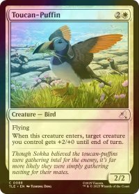 [FOIL] オオハシツノメドリ/Toucan-Puffin 【英語版】 [TLE-白C]