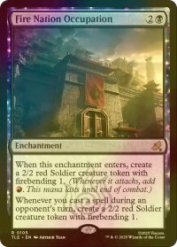 [FOIL] 火の国の占領/Fire Nation Occupation 【英語版】 [TLE-黒R]