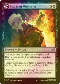 [FOIL] 傷跡の記憶/Scarring Memories 【英語版】 [TLE-黒U]