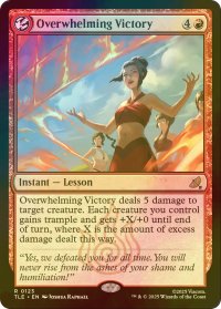 [FOIL] 圧倒的勝利/Overwhelming Victory 【英語版】 [TLE-赤R]