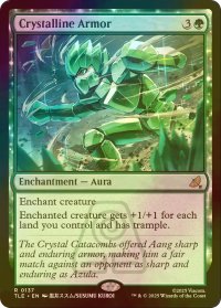 [FOIL] 結晶の鎧/Crystalline Armor 【英語版】 [TLE-緑R]