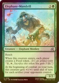 [FOIL] ゾウマンドリル/Elephant-Mandrill 【英語版】 [TLE-緑U]