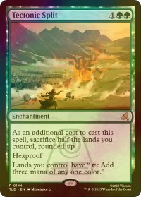 [FOIL] 地盤断裂/Tectonic Split 【英語版】 [TLE-緑R]