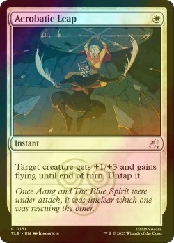 画像1: [FOIL] 軽業の跳躍/Acrobatic Leap 【英語版】 [TLE-白C]