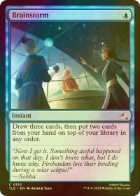 [FOIL] 渦まく知識/Brainstorm 【英語版】 [TLE-青C]
