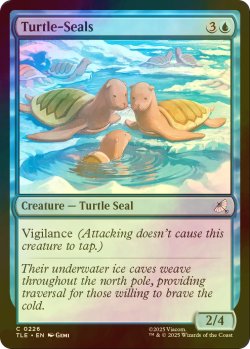 画像1: [FOIL] セイウチガメ/Turtle-Seals 【英語版】 [TLE-青C]