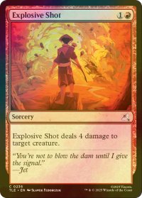 [FOIL] 爆発の一射/Explosive Shot 【英語版】 [TLE-赤C]