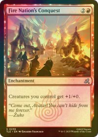 [FOIL] 火の国の征服行/Fire Nation's Conquest 【英語版】 [TLE-赤U]