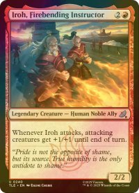 [FOIL] 火の技の師匠、アイロー/Iroh, Firebending Instructor 【英語版】 [TLE-赤U]