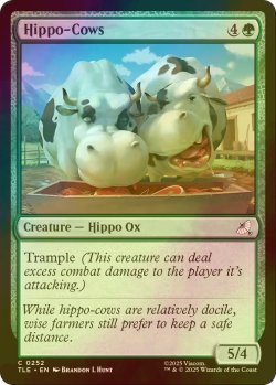 画像1: [FOIL] カバウシ/Hippo-Cows 【英語版】 [TLE-緑C]