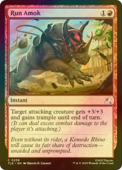 画像1: [FOIL] 猛り狂い/Run Amok 【英語版】 [TLE-赤C]