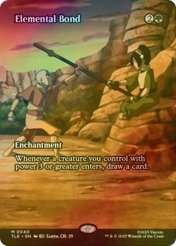 画像1: [FOIL] 精霊の絆/Elemental Bond (全面アート版) 【英語版】 [TLE-緑MR]