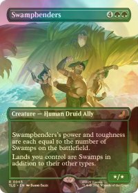 [FOIL] 沼のベンダー/Swampbenders (全面アート版) 【英語版】 [TLE-緑R]