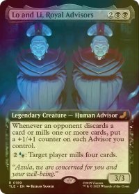 [FOIL] 王家の顧問、ローとリー/Lo and Li, Royal Advisors (拡張アート版) 【英語版】 [TLE-黒R]