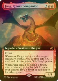 [FOIL] ロクの親友、ファン/Fang, Roku's Companion (拡張アート版) 【英語版】 [TLE-赤R]