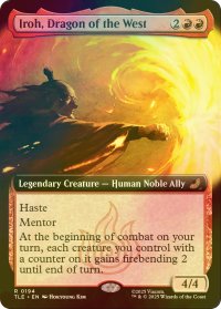 [FOIL] 西の龍、アイロー/Iroh, Dragon of the West (拡張アート版) 【英語版】 [TLE-赤R]