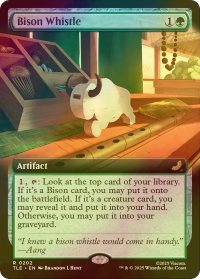 [FOIL] バイソンの笛/Bison Whistle (拡張アート版) 【英語版】 [TLE-緑R]