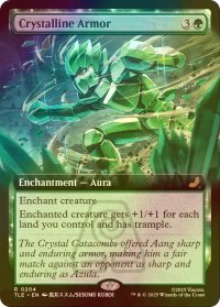 [FOIL] 結晶の鎧/Crystalline Armor (拡張アート版) 【英語版】 [TLE-緑R]