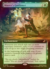 [FOIL] 師匠の導き/Master's Guidance (拡張アート版) 【英語版】 [TLE-緑R]
