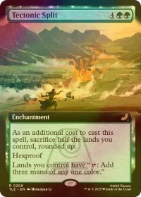 [FOIL] 地盤断裂/Tectonic Split (拡張アート版) 【英語版】 [TLE-緑R]