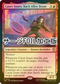[FOIL] 路地裏の喧嘩屋、ケイシー・ジョーンズ/Casey Jones, Back Alley Brute (サージ仕様) 【英語版】 [TMC-赤R]