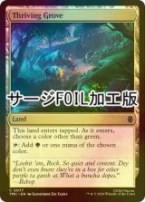 [FOIL] 興隆する木立/Thriving Grove (サージ仕様) 【英語版】 [TMC-土地C]