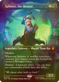 [FOIL] 導き手、スプリンター/Splinter, the Mentor (全面アート版) 【英語版】 [TMC-黒MR]