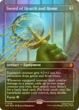 [FOIL] 家庭と故郷の剣/Sword of Hearth and Home (全面アート版) 【英語版】 [TMC-灰MR]
