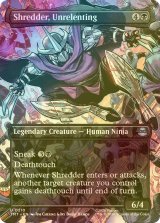[FOIL] 果てなき執念、シュレッダー/Shredder, Unrelenting (全面アート版) 【英語版】 [TMT-黒U]