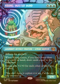 [FOIL] 大いなる脳ミソ、クランゲ/Krang, Master Mind (ショーケース版) 【英語版】 [TMT-青R]