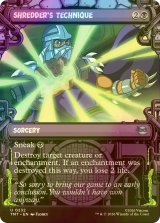 [FOIL] シュレッダーの奥義/Shredder's Technique (ショーケース版) 【英語版】 [TMT-黒U]