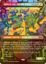 [FOIL] 兄弟でありライバル、ラフとレオ/Raph & Leo, Sibling Rivals (ショーケース版) 【英語版】 [TMT-金R]