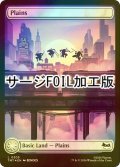 [FOIL] 平地/Plains No.305 (全面アート版・サージ仕様) 【英語版】 [TMT-土地C]