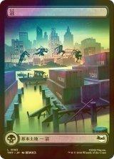 [FOIL] 沼/Swamp No.193 (全面アート版) 【日本語版】 [TMT-土地C]