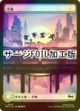 [FOIL] 平地/Plains No.305 (全面アート版・サージ仕様) 【日本語版】 [TMT-土地C]