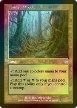 画像1: 汚れた森/Tainted Wood (TOR/土地U/英/foil/EX) ※詳細要確認