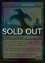 [FOIL] 塩水の精霊/Brine Elemental 【英語版】 [TSR-青U]