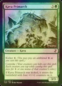 [FOIL] カヴーの上等王/Kavu Primarch 【英語版】 [TSR-緑C]